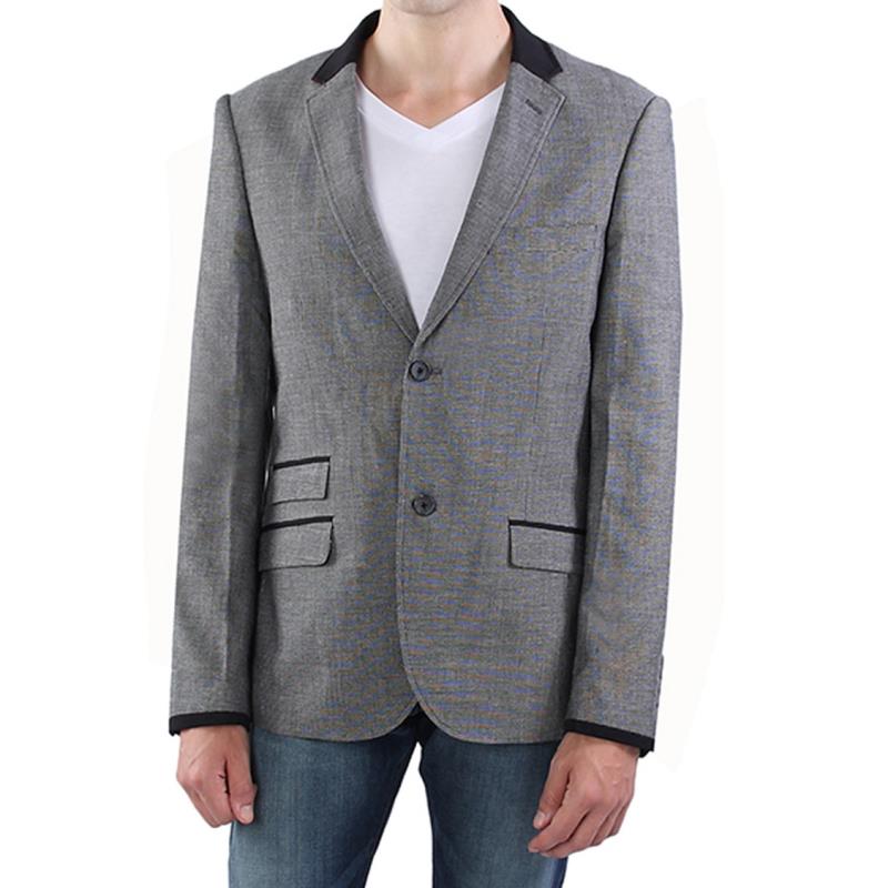 CONTRAST COLLAR BLAZER   S#26250