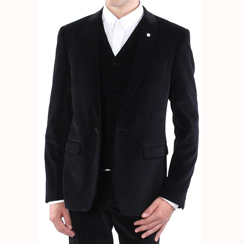 NOTCH COLLAR velveteen JACKET   S#27633